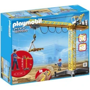 Playmobil 5466 City Action - Grande Grue De Chantier Commandée Par Infrarouge 3 Playmobil 5466 City Action - Grande Grue De Chantier Commandée Par Infrarouge
