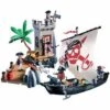 Playmobil 5919 - La Chaloupe Des Pirates Et Tourelle