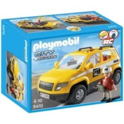 Playmobil 5470 City Action - Chef De Chantier Et Véhicule D'intervention