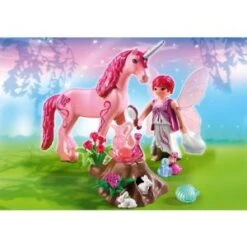 Playmobil 5443 Fairies - Fée Coquette Avec Licorne Rose