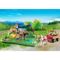 Playmobil 5457 Country - Cavaliers Avec Poneys Et Carriole