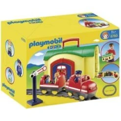 Playmobil 6783 - 1.2.3 : Train Avec Gare Transportable
