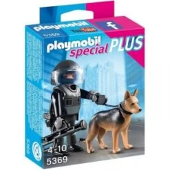 Playmobil 5369 Special Plus - Policier Des Forces Spéciales Avec Chien
