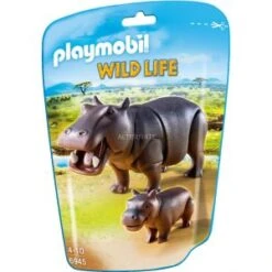 Playmobil 6945 Wild Life - Hippopotame Et Son Petit