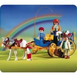 Playmobil 3117 - La Vie à La Ferme : Famille Et Attelage