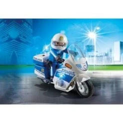 Playmobil 6923 - Moto De Policier Avec Gyrophare