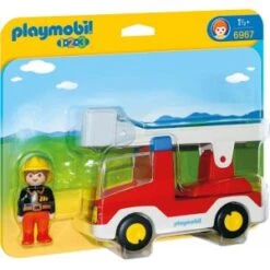 Playmobil 6967 - Camion De Pompier Avec échelle Pivotante 1.2.3.