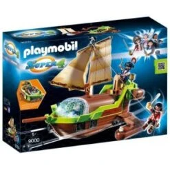 Playmobil 9000 Super4 - Bateau Pirate Caméléon Avec Ruby
