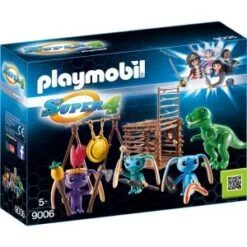 Playmobil 9006 Super 4 - Tribu D'alien Avec Bébé Tyrannosaure