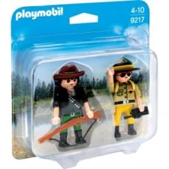 Playmobil 9217 Wild Life - Duo Pack Garde Forestier Et Braconnier