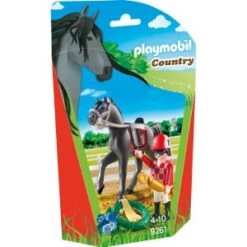 Playmobil 9261 Country - Jockey Avec Cheval De Course