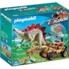 Playmobil 9432 - The Explorers : Véhicule Et Stégosaure