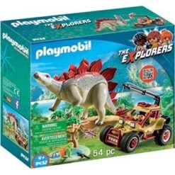 Playmobil 9432 - The Explorers : Véhicule Et Stégosaure