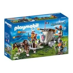 Playmobil 9341 - Knights : Char De Combat Avec Baliste Et Nains