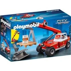 Playmobil 9465 - Pompiers De Chargeur Télescopique