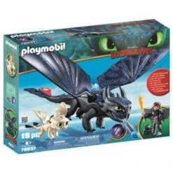 Playmobil 70037 Dragons - Krokmou Et Harold Avec Bébé Dragon