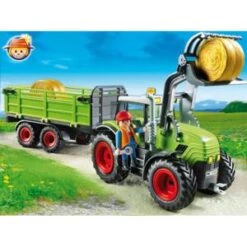 Playmobil 5121 - Grand Tracteur Avec Remorque