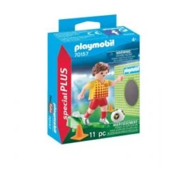 Playmobil 70157 - Joueur De Foot Et But Special Plus
