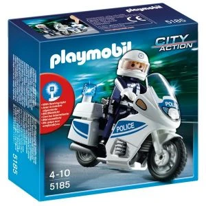 Playmobil 5185 - Motard De Police Avec Lumière Clignotante 3 Playmobil 5185 - Motard De Police Avec Lumière Clignotante