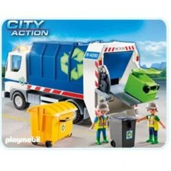 Playmobil 4129 City Action - Camion De Recyclage Avec Lumières