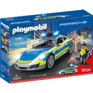 Playmobil 70067 City Action Porsche 911 Carrera 4S Police, Multicolore - Version Allemande 3 Playmobil 70067 City Action Porsche 911 Carrera 4S Police, Multicolore - Version Allemande