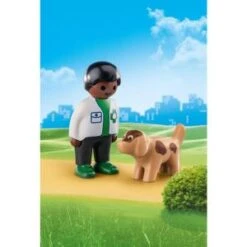 Playmobil 1.2.3 Vétérinaire Avec Chien 70407