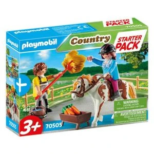 Playmobil Starter Pack Cavalière Et Palefrenier Country 70505 3 Playmobil Starter Pack Cavalière Et Palefrenier Country 70505