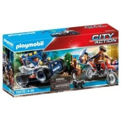 Playmobil Policier Avec Voiturette Et Voleur City Action 70570