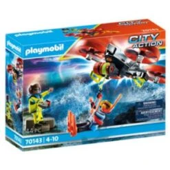 Playmobil City Action Maritime Distress : Sauvetage De Plongeurs Avec Le Drone De Sauvetage 70143