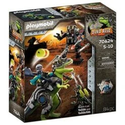 Playmobil 70624 - Tyrannosaure Et Robot Géant