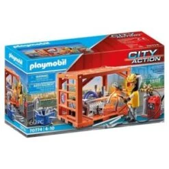 Playmobil 70774 - Ouvrier Et Conteneur