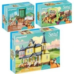 Playmobil Figurine Miniature Spirit Riding Free – 9475+9476+9478