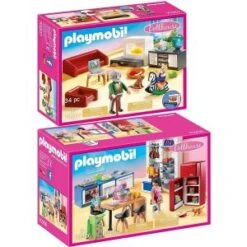 Playmobil Figurine Miniature Dollhouse – 70206+70207