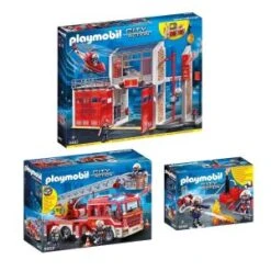 Playmobil 9462-63-68 City Action - Set De 3 Boîtes Sur Le Thème Des Pompiers