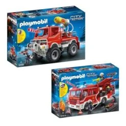 Playmobil 9464-66 City Action - Set De 2 Boîtes Sur Le Thème Des Pompiers