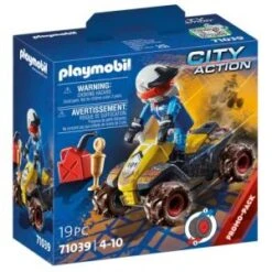Playmobil City Action 71039 Pilote Et Quad